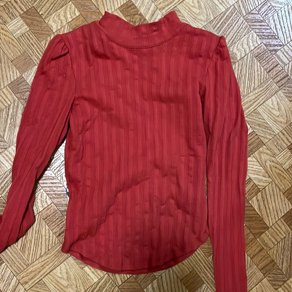 Free people open back turtleneck